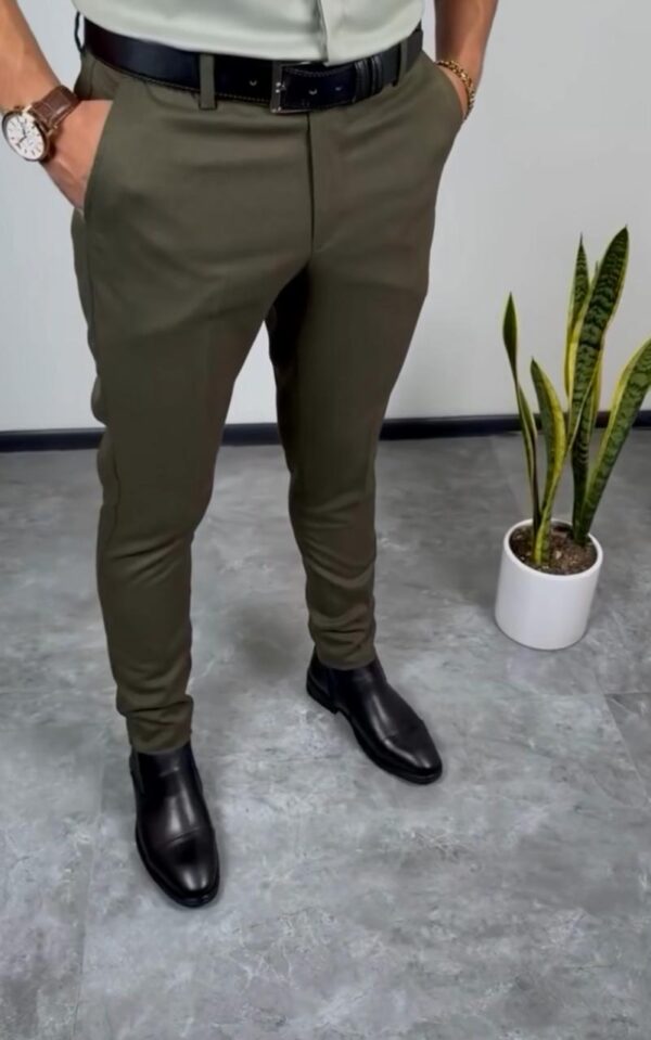 BearFit Essential Formal Trousers – Olive Grey
